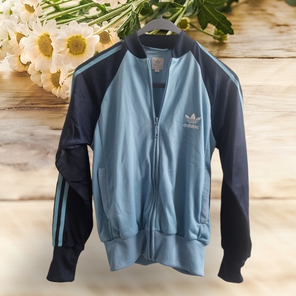 adidas Originals Jackets & Blazers - Vtg adidas Originals navy/blue track jacket size uk 12